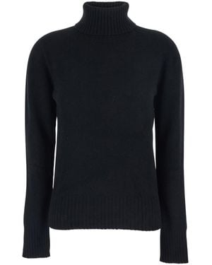 Grifoni Ribbed Turtleneck Sweater - Black