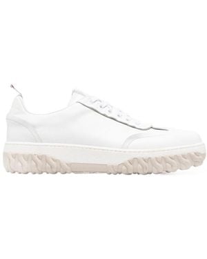 Thom Browne Field Lace-Up Trainers - White