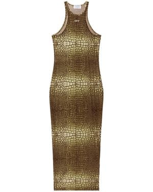 Off-White c/o Virgil Abloh Croco Dress - Green