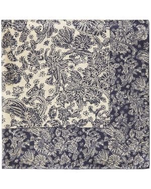 Loro Piana Habutai Carré Silk Scarf - Grey