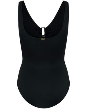 Ralph Lauren Ring Front Swimsuit - Black
