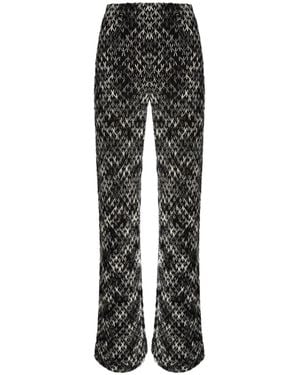 Missoni Flame Lace Palazzo Trousers - Black