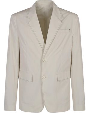 Prada Single-Breasted Cotton Jacket - Grey