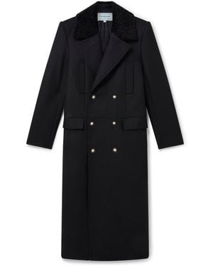 CASABLANCA Double-Breasted Coat - Black