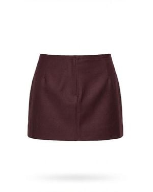 AYA MUSE Elastic Twill Short Skirt - Red
