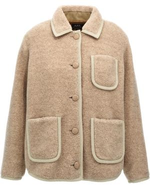 A.P.C. Single-Breasted Jacket - Natural