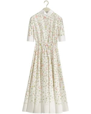 Dior Mid-Length Belted Shirtdress - White
