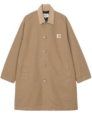 Carhartt Webster Logo-Patch Coat - Natural