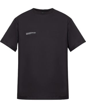 PANGAIA Text Print T-Shirt - Black