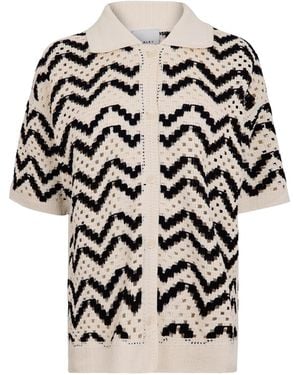 Varley Anais Knitted Top - Natural