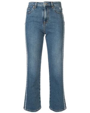 MSGM Logo Detail Jeans - Blue