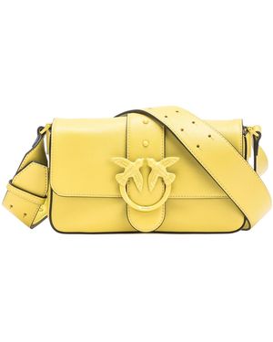 Pinko Flip Shoulder Bag - Yellow