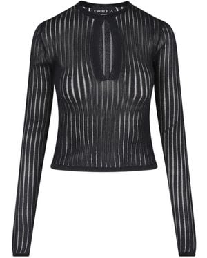 Dondup Erotica Cut-Out Sweater - Black