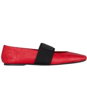 Givenchy Sliced Square Ballerinas - Red