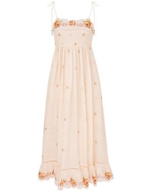 Zimmermann Patience Cami Midi Dress - Natural