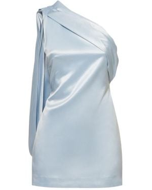 16Arlington One Shoulder Mini Dress - Blue