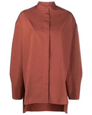 Studio Nicholson Cotton Long-Sleeve Shirt - Red