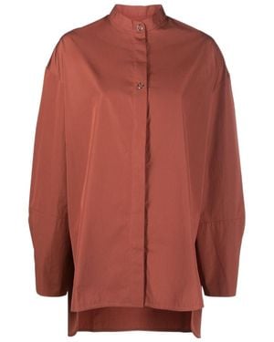 Studio Nicholson Cotton Long-Sleeve Shirt - Red