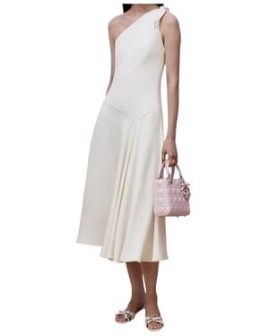 Dior Iviera Mid-Length Asymmetrical Dress - White