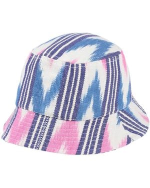 Isabel Marant Multicolored Striped Fisherman's Hat - White