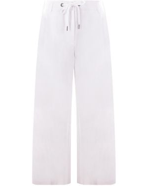 Brunello Cucinelli Pleat-Detail Cropped Pants - White