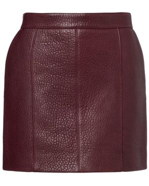 Chloé Leather Miniskirt - Purple