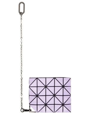 Issey Miyake Geometric Panelled Wallet - White