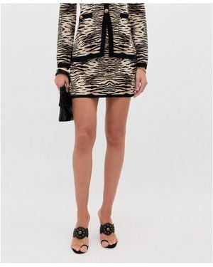 RIXO London Print Knit Mini Skirt - Multicolor