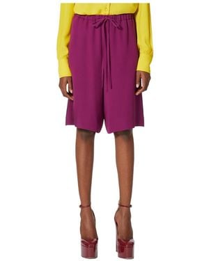 Valentino Cady Couture Bermuda Shorts - Purple