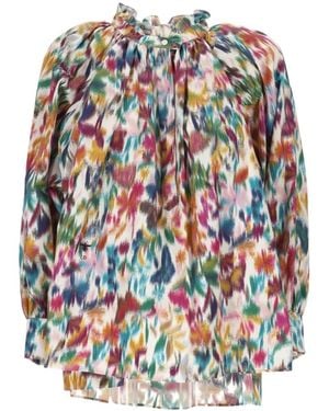 Dior Printed Long-Sleeve Top - White