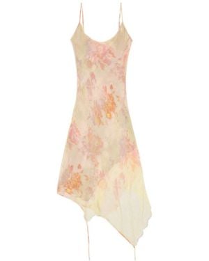 DIESEL Floral Lace Asymmetric Dress - White
