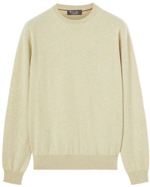 Loro Piana Round Neck Jumper - Natural