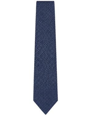 Tom Ford Micro-Patterned Tie - Blue