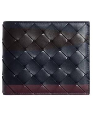 Bottega Veneta Intrecciato Bi-Fold Wallet - Blue