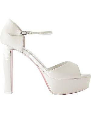 Christian Louboutin Platform Sandals - White