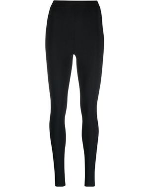 Wardrobe NYC High Waisted Back Slit Casual Trousers - Black