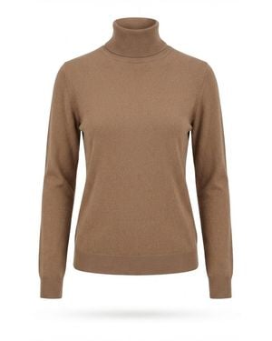 Max Mara Funnel-Neck Jumper - Brown