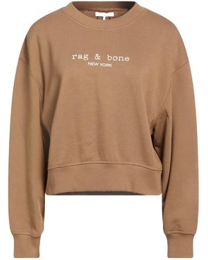 Rag & Bone Solid Colour Printed Sweatshirt - Brown