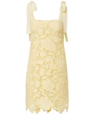 jonathan simkhai yellow lace dress $1400 Simkhai Yellow Elise Crochet Dress by Jonathan Simkhai