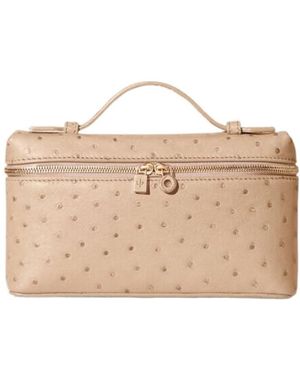 Loro Piana Zippered Shoulder Bag - Natural