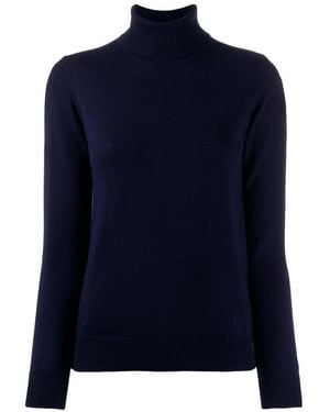 A.P.C. Roll-Neck Fitted Sweater - Blue