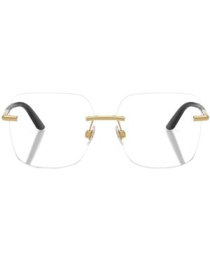 Dolce & Gabbana Eyewear Square Frame Glasses - Natural