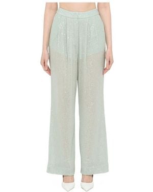 ROTATE BIRGER CHRISTENSEN Logo Casual Trousers - Green