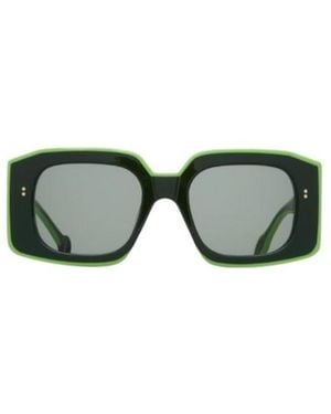 JW Anderson Jw Anderson Square-Frame Sunglasses - Green