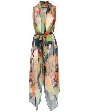 Etro Paisley-Print Coat - Green