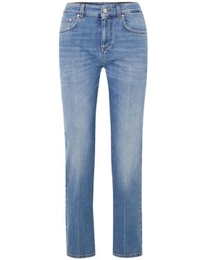 Stella McCartney Mid-Rise Straight-Leg Jeans - Blue