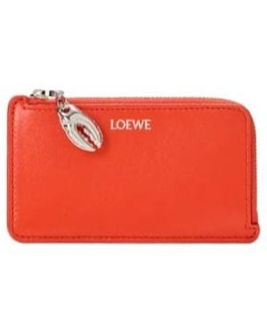 Loewe Claw-Shaped Coin Wallet - Red