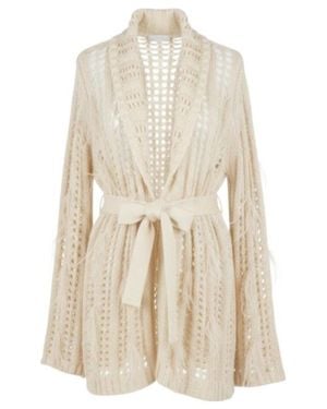 Twinset Belted Cardigan - White