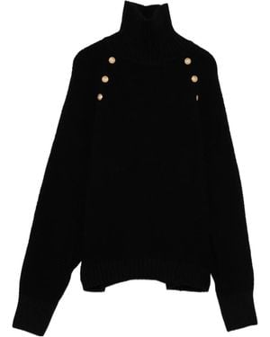 Balmain Long Sleeve Sweater - Black
