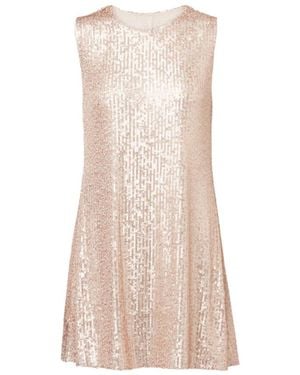 Norma Kamali Sequined Minidress - Natural